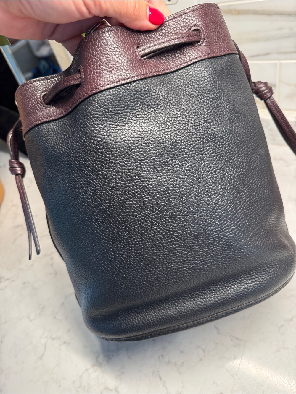 Coach Field Bucket Bag in Colorblock with Coach Badge C3850 - Rare - Picture 8 of 9